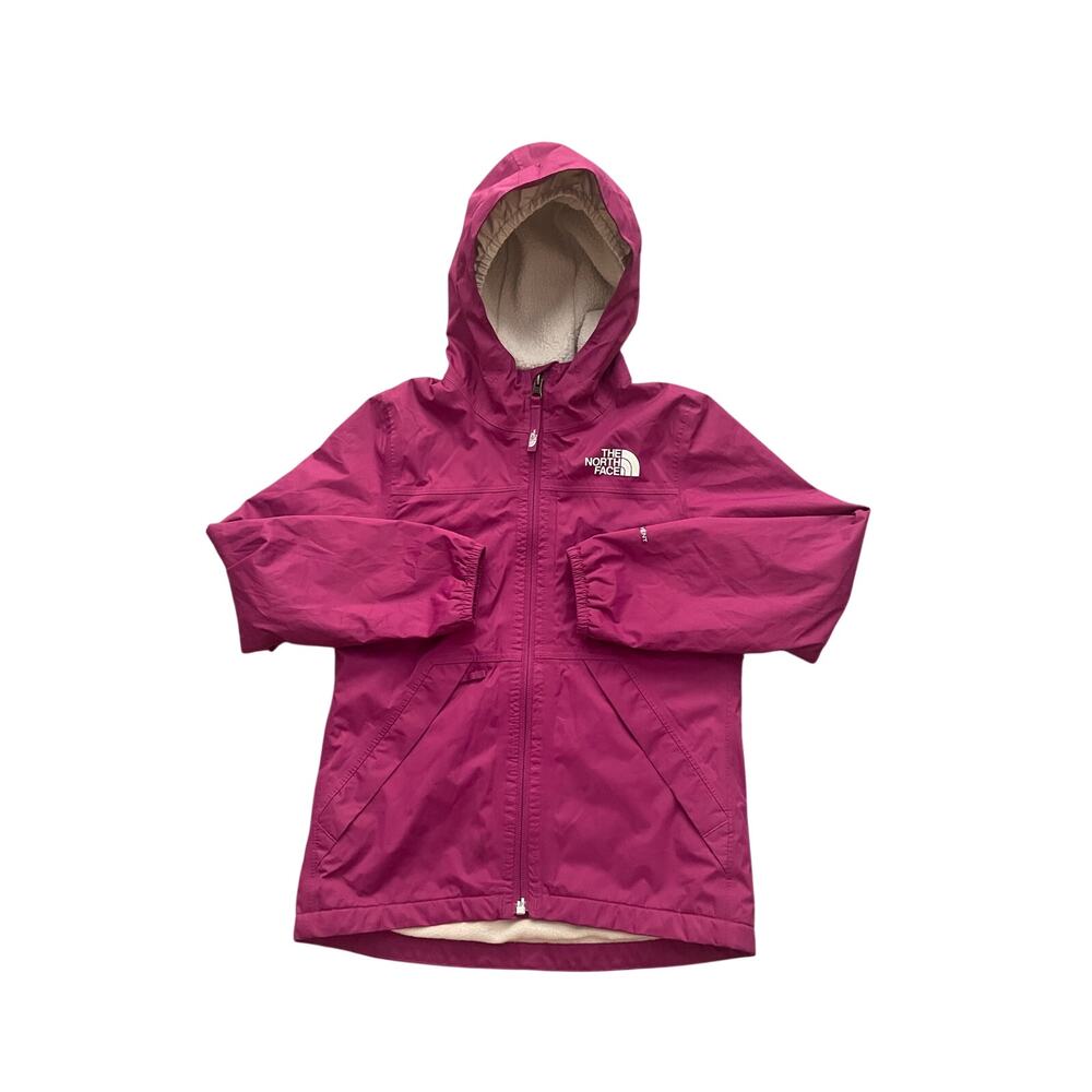 The North Face Girls Size S 7-8 Purple Warm Storm Rain Jacket